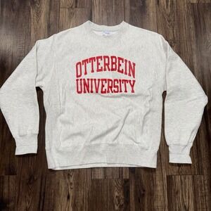 Vintage Otterbein University Champion Reverse Weave Crew Neck Mens Medium *READ*